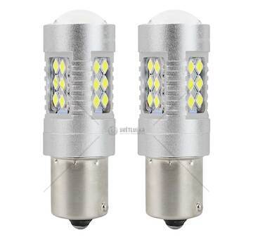 LED CANBUS 3030 24SMD 1156 BA15S P21W White 12V/24V