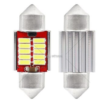 LED CANBUS 4014 10SMD Festoon C5W C10W C3W 31mm White 12V/24V