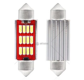 LED CANBUS 4014 12SMD Festoon C5W C10W C3W 36mm White 12V/24V