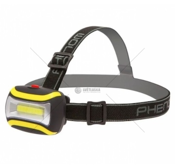 LED čelovka 1LED COB 80lm 3xAAA  (60x40mm)
