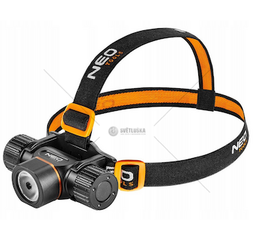 LED čelovka 2000lm USB nabíjení NEO 99-029