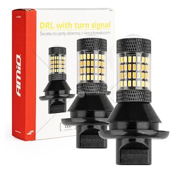 LED denní světla 2v1 s integrovaným směrovým světlem AMiO-02451