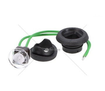 LED obrysové světlo 12/36V zelené kulaté FT-074ZIELLED