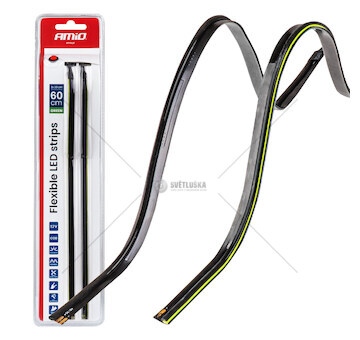 LED pásky COB do auta - bočné zelená 2x30 cm 12 V AMiO-04577