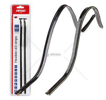 LED pásky COB do auta - boční bílá 2x30 cm 12 V AMiO-04575