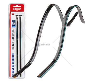 LED pásky do auta - bočné modrá 2x30 cm 12 V AMiO-04578