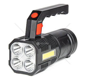LED pracovní baterka 4LED + COB 1200mAh - 03273