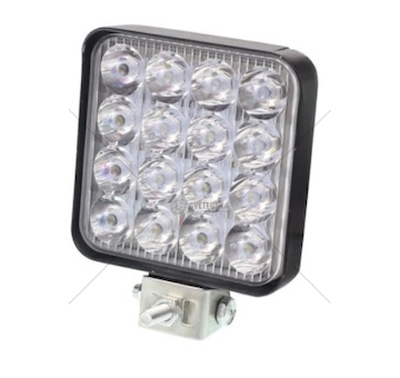 LED pracovní světlo 16x3W, 48W 83X83X20mm MINI