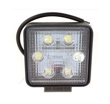 LED pracovní světlo 18W, 12-24V, 6x3W, 110x110mm