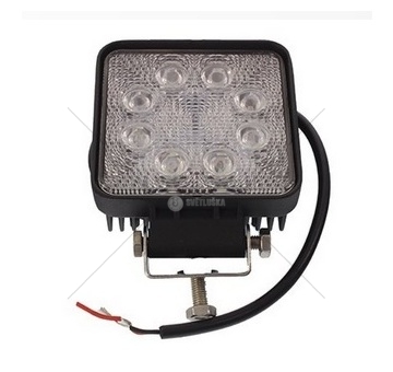 LED pracovní světlo 24W, 10-30V, 8x3W 108x108x40mm