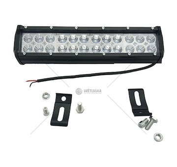 LED pracovní světlo 24x3W LED 72W, 300mm, 2-řady