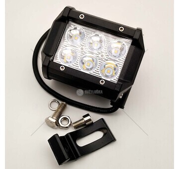 LED pracovní světlo 6 LED 2-řady