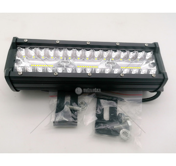 LED pracovní světlo 60LED 72W, 235mm, 3-řady