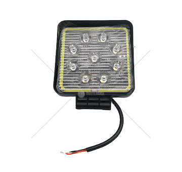 LED pracovní světlo 9LED+ obrysové světlo,12-36V, 110x110x35mm, hliník
