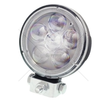 LED pracovní světlo 9W, 10-30V, 3LED, FI 90mm