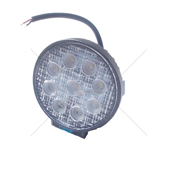 LED pracovní světlo 9W, 12-24V 9x1W LED průměr 116mm kulatá