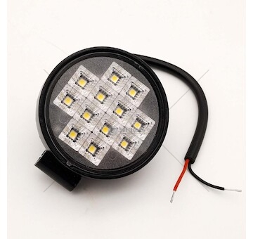 LED pracovní světlomet 12LED 12W kulatý 12/24V s vypínačem