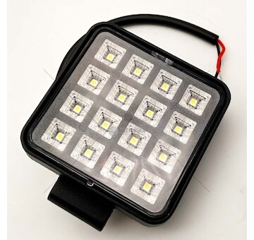 LED pracovní světlomet 16LED 16W čtverec 12/24V s vypínačem