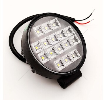 LED pracovní světlomet 16LED 16W kulatý 12/24V s vypínačem