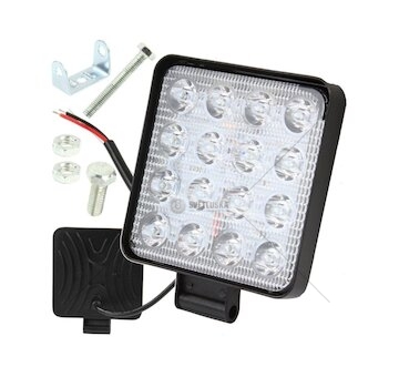 LED prostorové světlo 12/24V, 16xLED, čtvercové MAR-POL