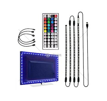 LED RGB podsvícení TV 4x50 cm