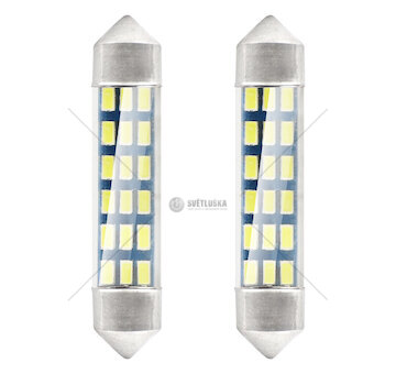 LED STANDARD 3014 18SMD Festoon C5W C10W C3W 41mm White 12V