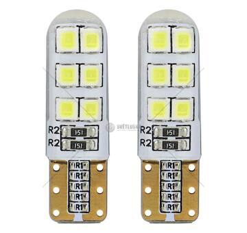 LED STANDARD T10 W5W 12xSMD 2835 12V Silca