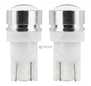 LED STANDARD T10 W5W 3xCOB HP 1,5W 12V Lens