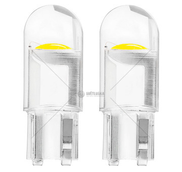LED STANDARD T10 W5W COB HPC 12V Clear white