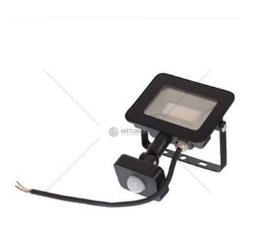 LED světlomet 230V, 20W, studená, s fotobuňkou