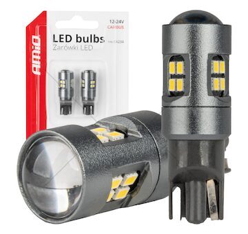 LED žárovky CANBUS T10 W5W 16SMD 2016 Bílé 12V/24V AMIO-04234