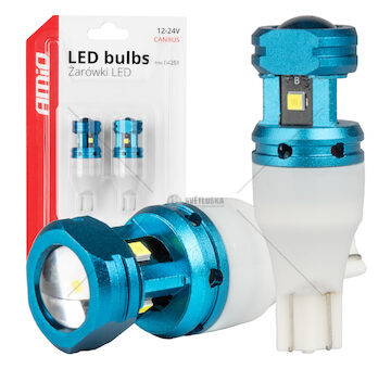 LED žárovky CANBUS T15 W16W 4SMD 1860XS Bílé 12V 24V AMiO-04251