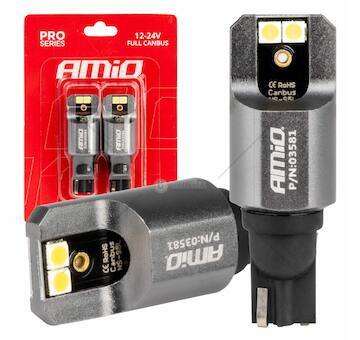 LED žárovky FULL CANBUS PRO T15 W16W 4x3030 SMD Biela 12/24V AMiO-03581