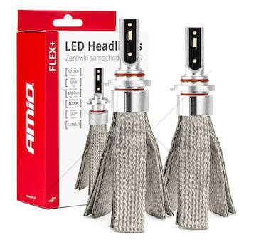 LED žárovky hlavního svícení FLEX+ HB4 canbus 6000K 12V 24V AMIO-03665