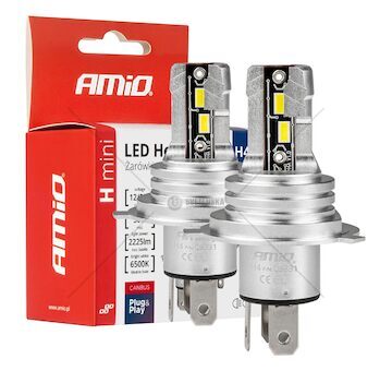 LED žárovky hlavního svícení H4/H19 H-mini Series AMiO-03331