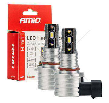 LED žárovky hlavního svícení HB3 9005/HIR1 9011/H10 H-mini Series AMiO-03334