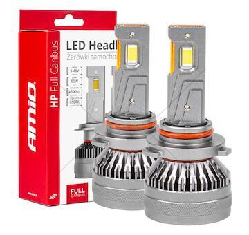 LED žárovky hlavního svícení HP Série HB3 9005/HIR1 9011/H10 Full Canbus AMiO-03678