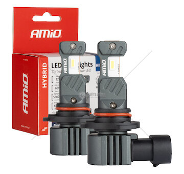 LED žárovky hlavního svícení Hybrid série HIR2 6000K Canbus 60W AMIO-04119