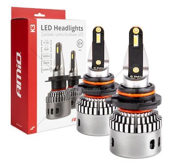 LED žárovky hlavního svícení K3 HB3/HIR1 9011/H10 12V 6000K canbus AMIO-03687