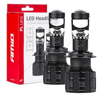 LED žárovky hlavního svícení PL Lens Série H7 AMiO-03668