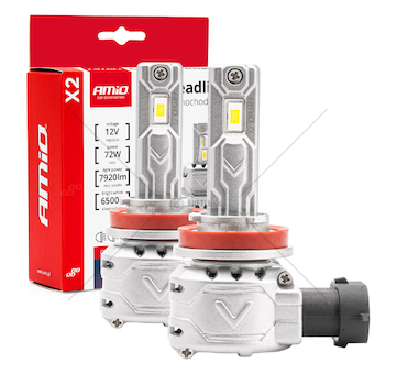 LED žárovky hlavního svícení X2 Series H8/H9/H11/H16 AMiO