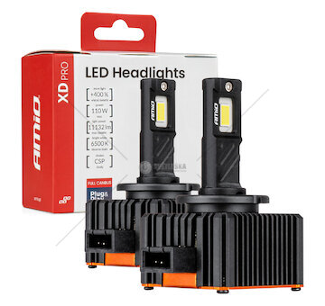 LED žárovky hlavního svícení XD PRO D1S D1R FULL CANBUS AMiO-04679