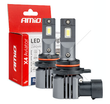 LED žárovky X4-series AVIATOR HIR2 9012 6500K max 44W AMIO-03768