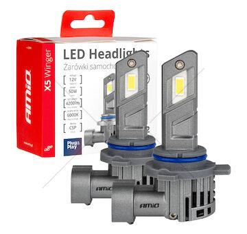 LED žárovky X5-series WINGER HIR2 6000K max 50W AMIO-03950