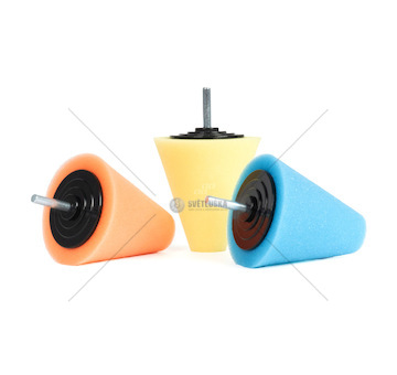 Leštící houba, kónická 3 ks AMiO-02518