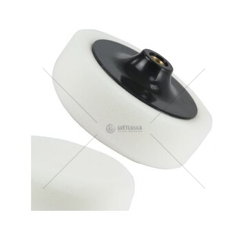 Leštící kotouč molitanový bílý 150mm tloušťka 50mm s unašečem závit M14 MAR-POL