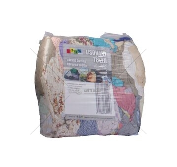 Lisovaný textil, páraná bavlna barevná světlá 10kg