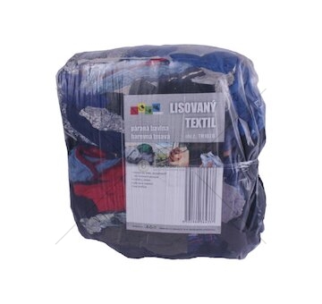 Lisovaný textil, páraná bavlna barevná tmavá 10kg