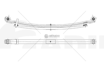 List pera 3. vlek 12 listů