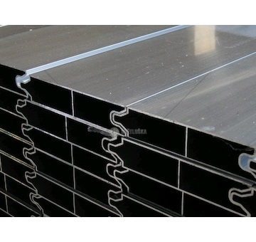 Lišta - deska postranice návěsu al 125x25x3200mm 0072317_A